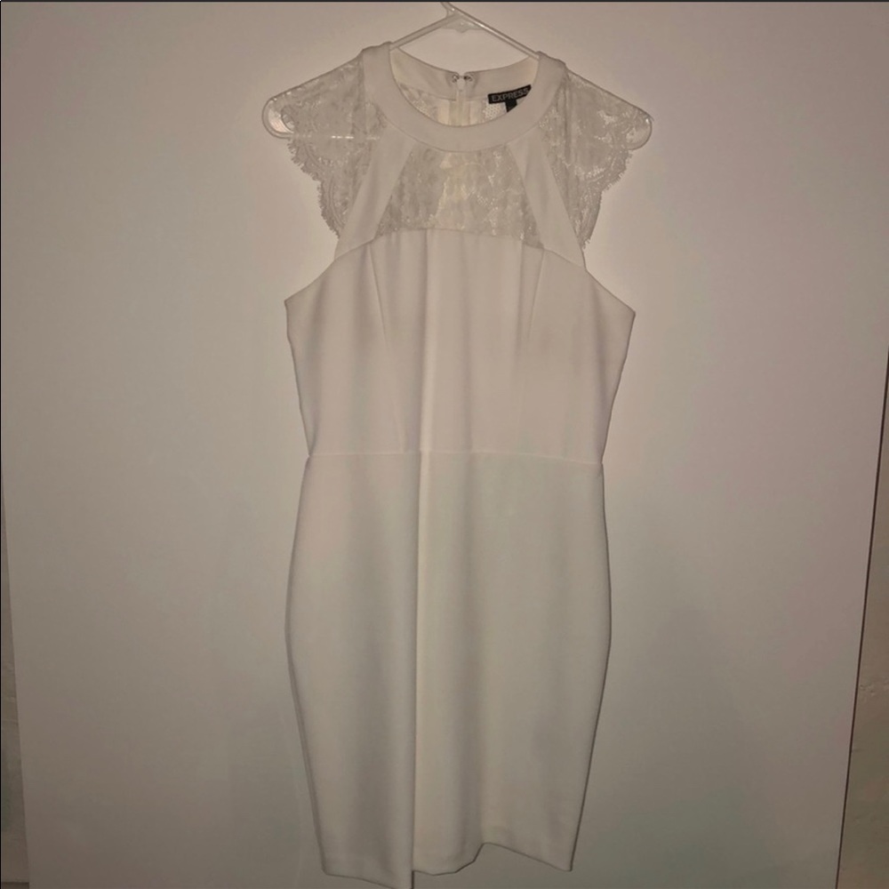 Express White Lace Dress